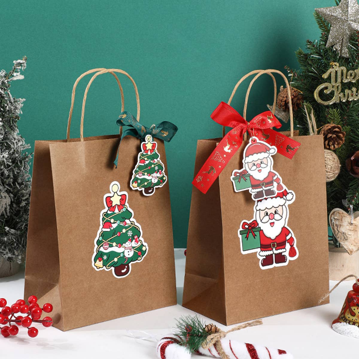 CWMM9361_CHRISTMAS CHILDREN'S GIFT PACKAGING BAG TOTE BAG