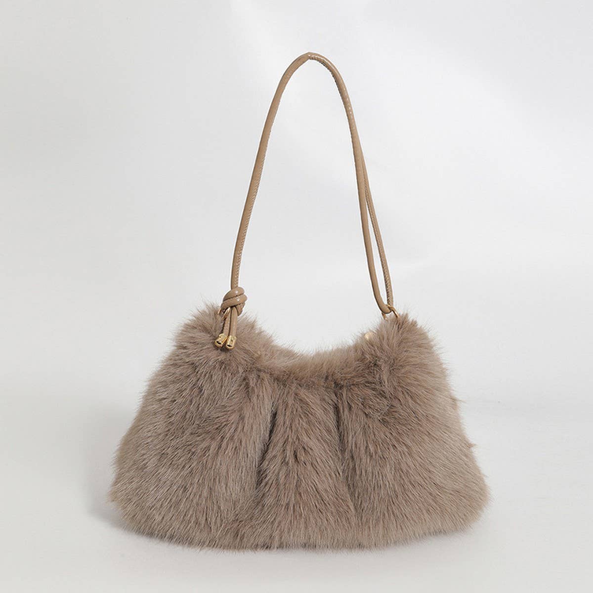 Plush Fur Shoulder Bag Women Handbag Tote_CUAB00539