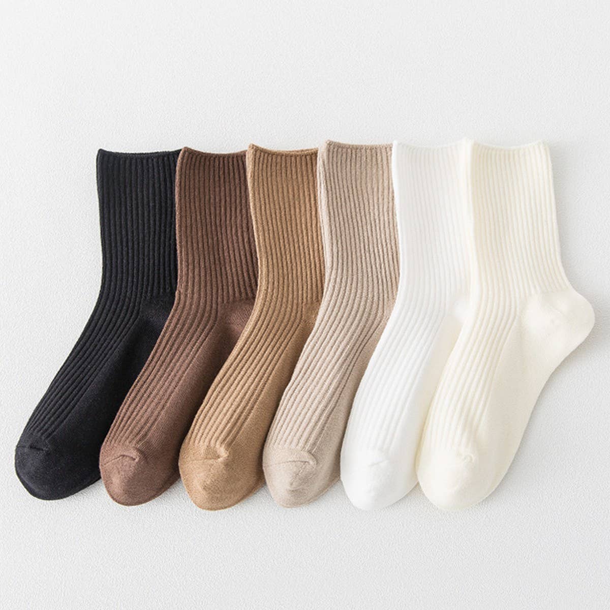 CASUAL SPORTS ALL-MATCH SOLID COLOR SOCKS_CWMS1125