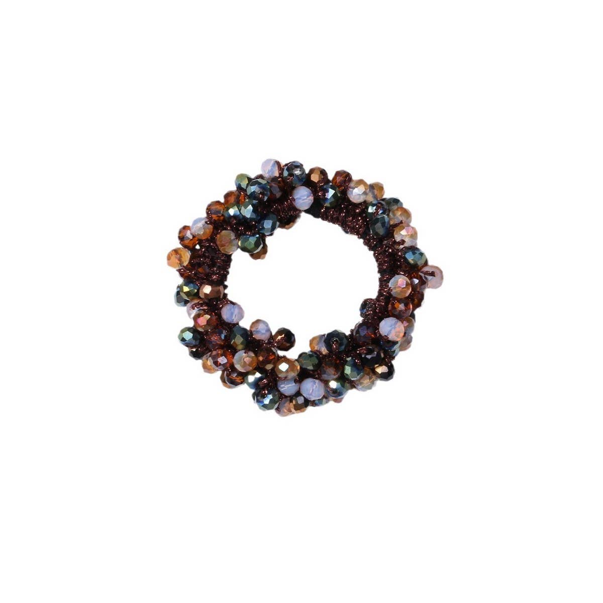 Chic Pearl Crystal Hair Tie Elegant Bun Ponytail