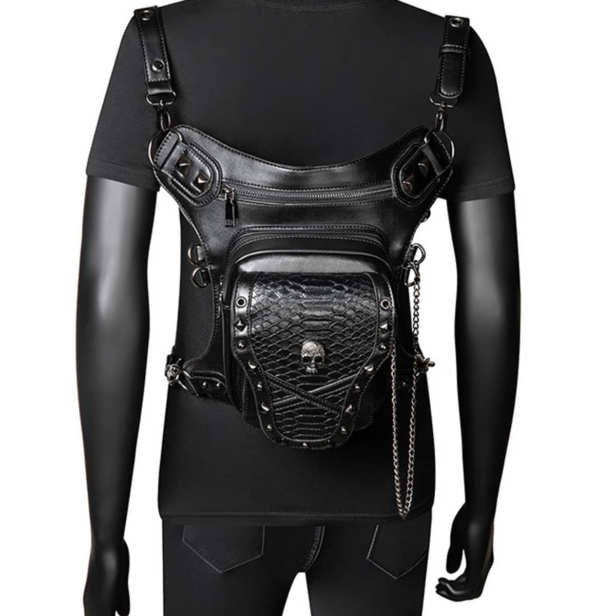 SKULL STEAMPUK CROSSBODY BAG PURSE_CWAB0641