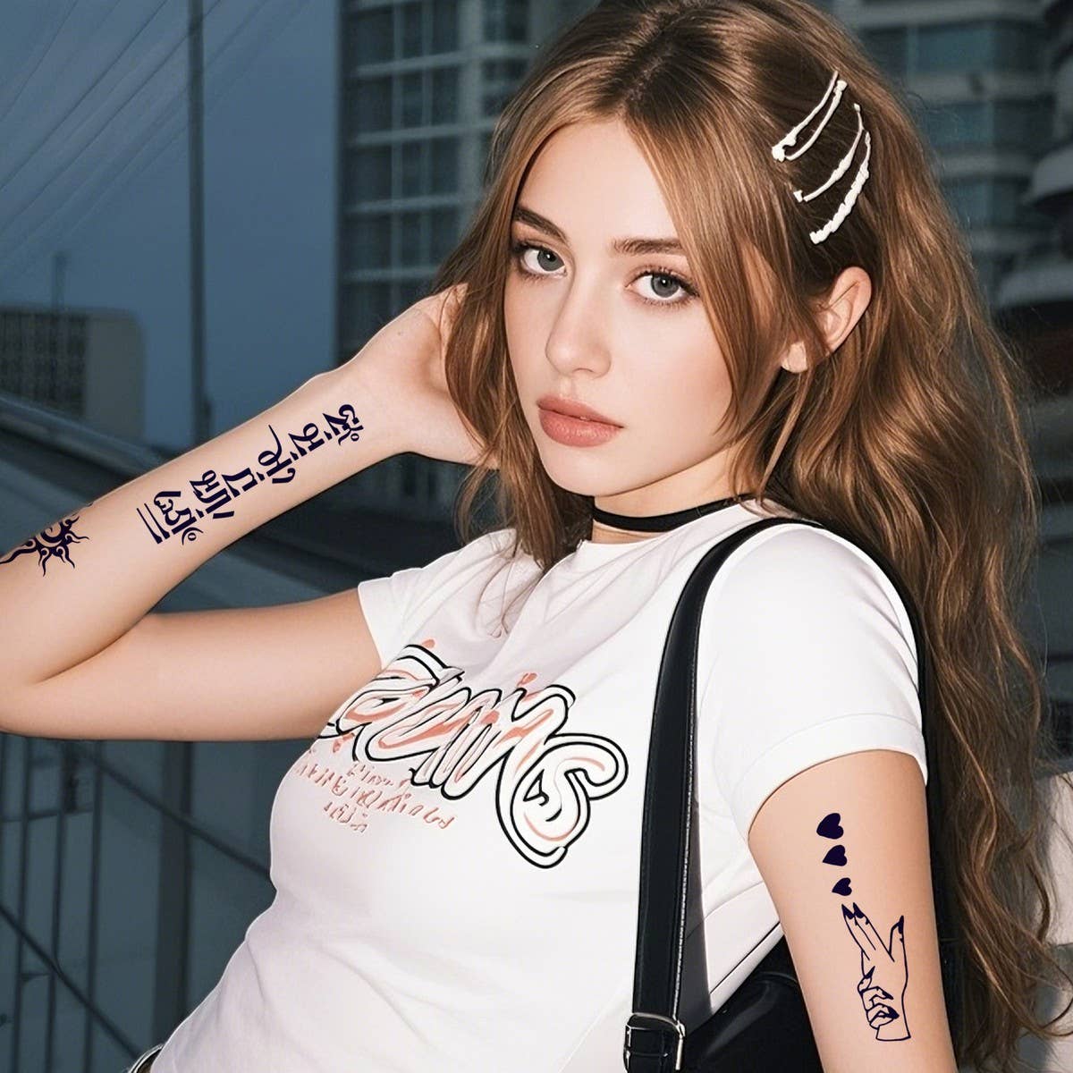 Gardenia Blue Juice Tattoo Stickers Waterproof