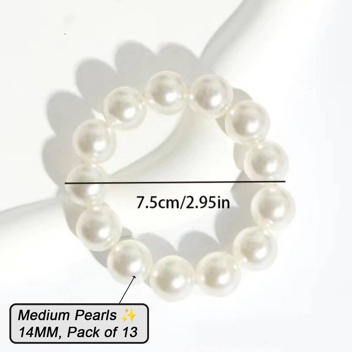 Pearl Hair Tie Bracelet for Women, Chic & Sweet_CWAHA0128
