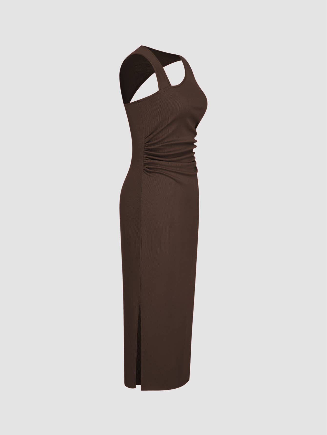Slit that wraps the hips figure-hugging dress
