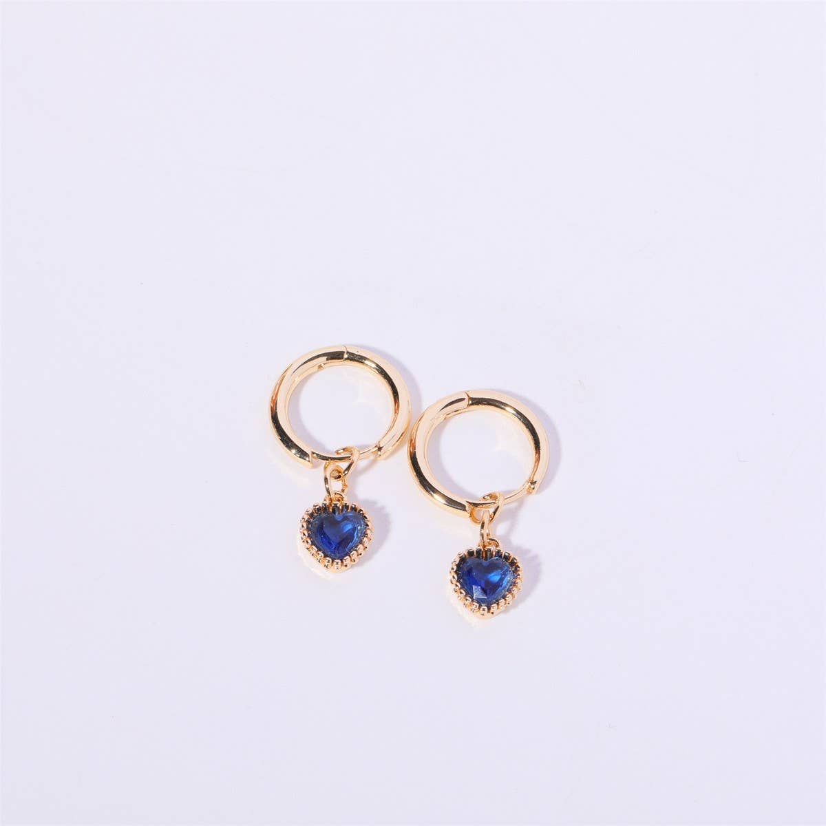 Fashion Heart Zodiac Birthstone Earrings Luxury_CWAJE5093