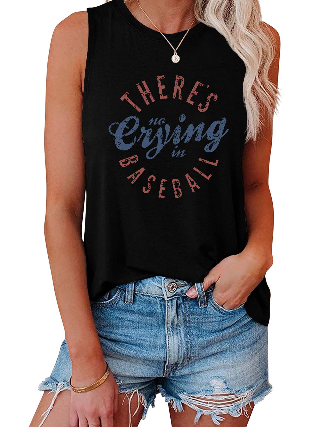 Fashionable loose there's no crying vest