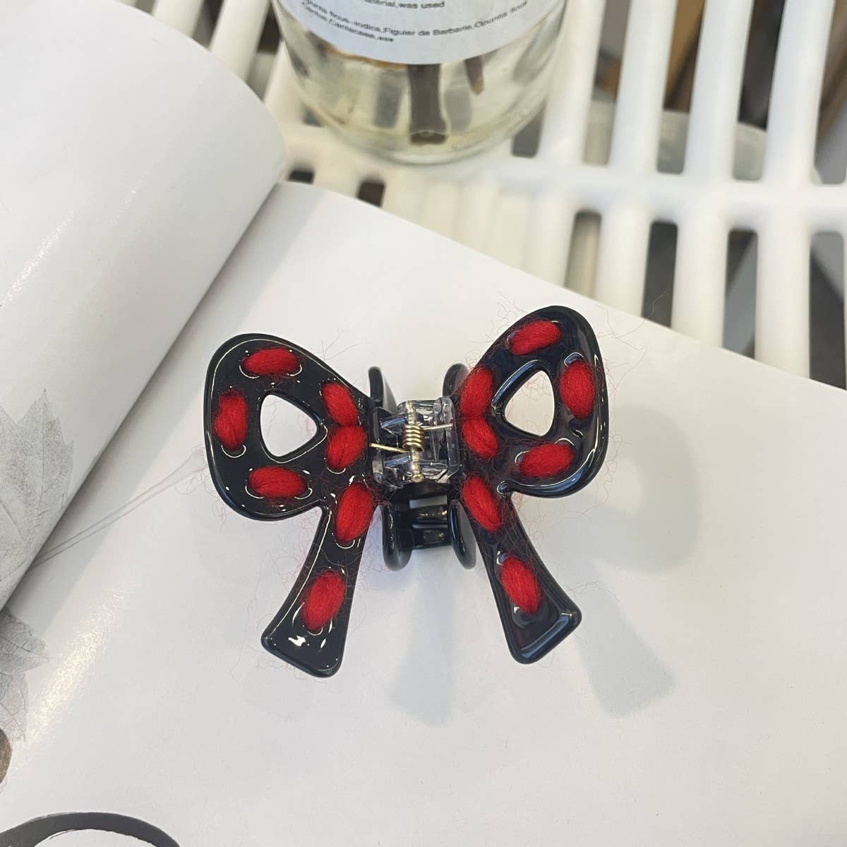 CWAHA1516_CUTE BOW HAIR CLAW CLIP