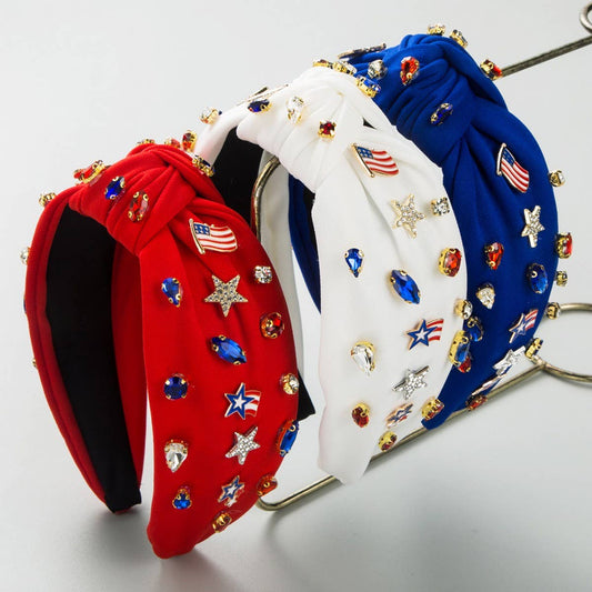 AMERICAN FLAG CREATIVE DIAMOND HEADBAND_CWAHA1252