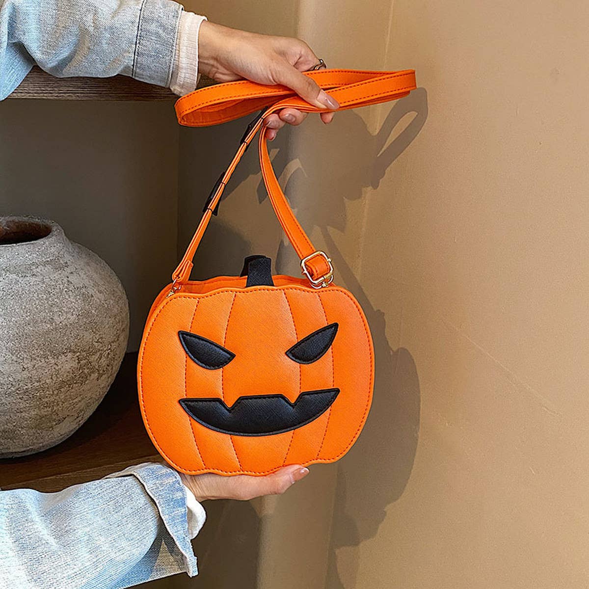 HALLOWEEN PUMPKIN BAG SHOULDER CROSSBODY BAG_CWAB0997