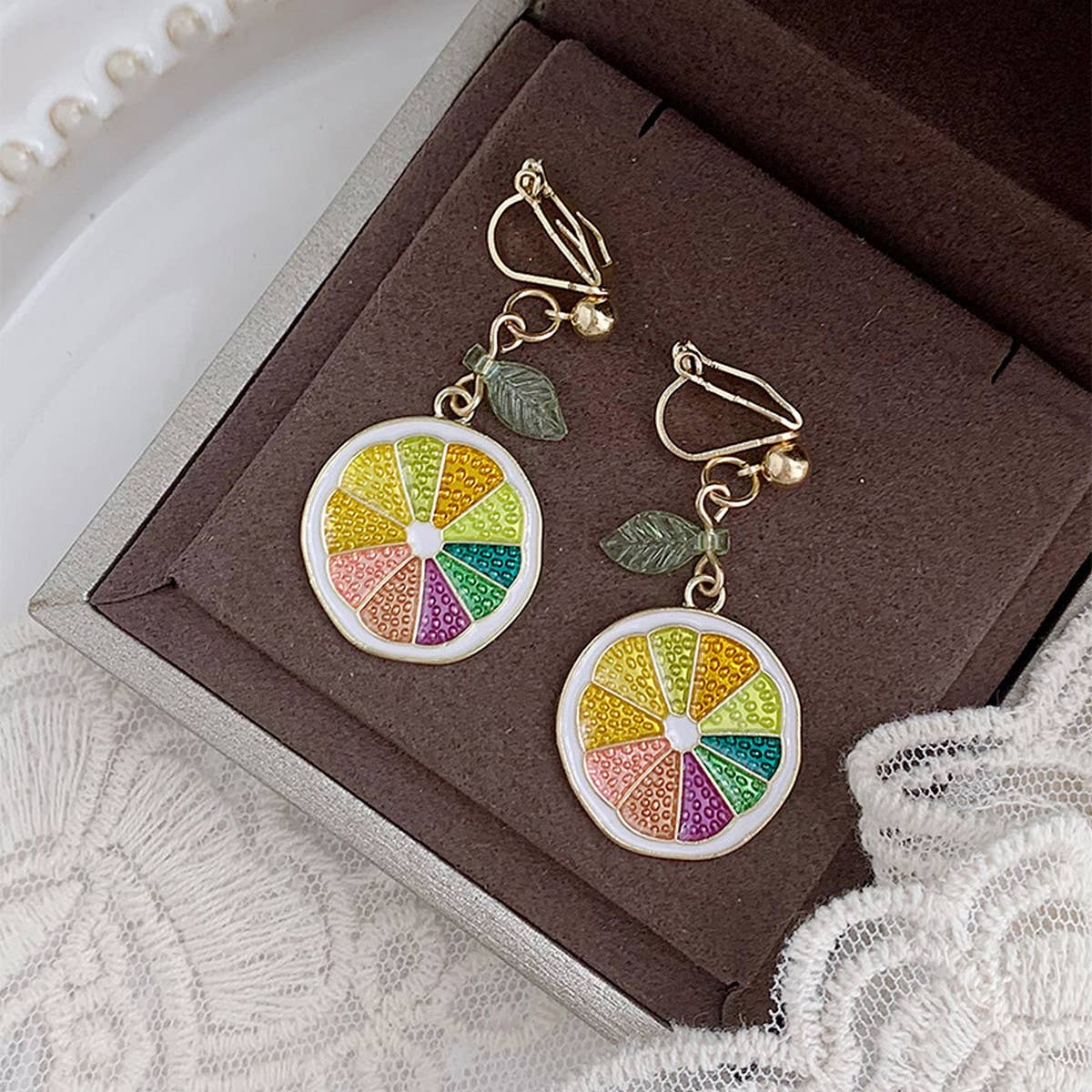 CUTE FRESH AND SWEET LEMON EARRINGS