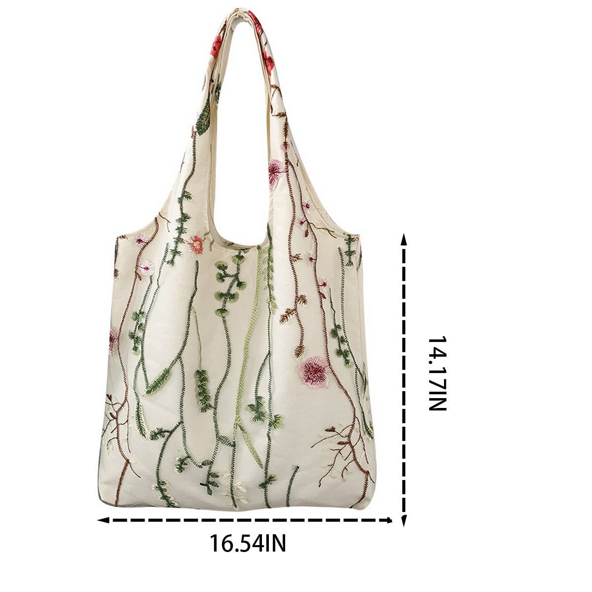 TOTE BAG CANVAS WITH EMBROIDERY MESH_CWAB2057