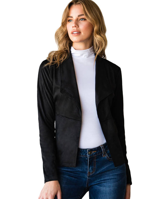CWOJA707_FAUX SUEDE LEATHER MOTO OVER HIP JACKET