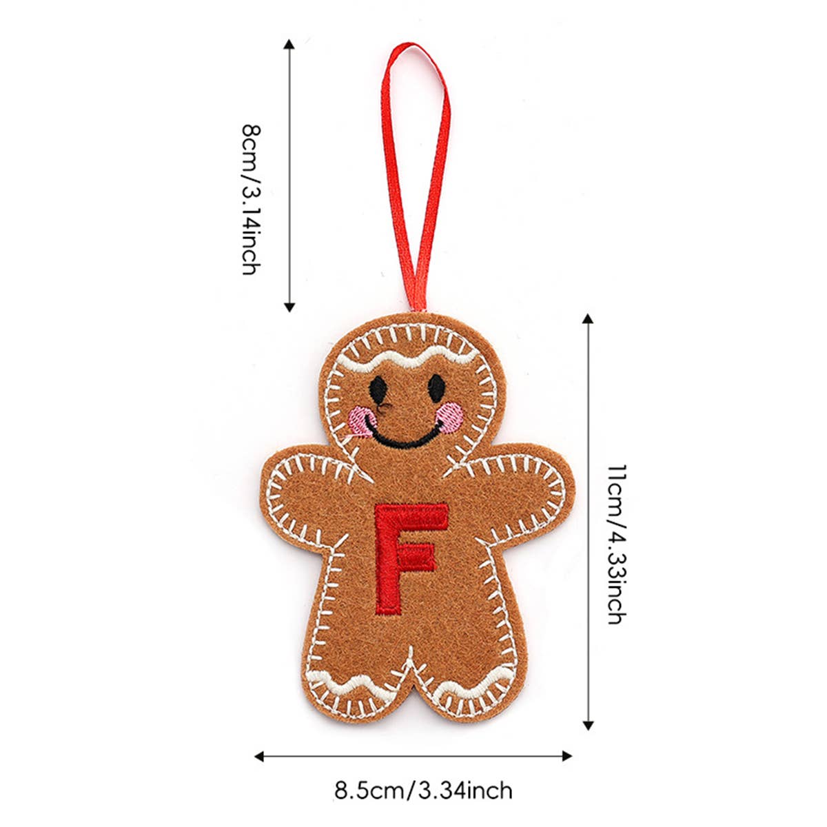 CWMM9399_NEW CHRISTMAS GINGERBREAD MAN DECORATION PENDANT