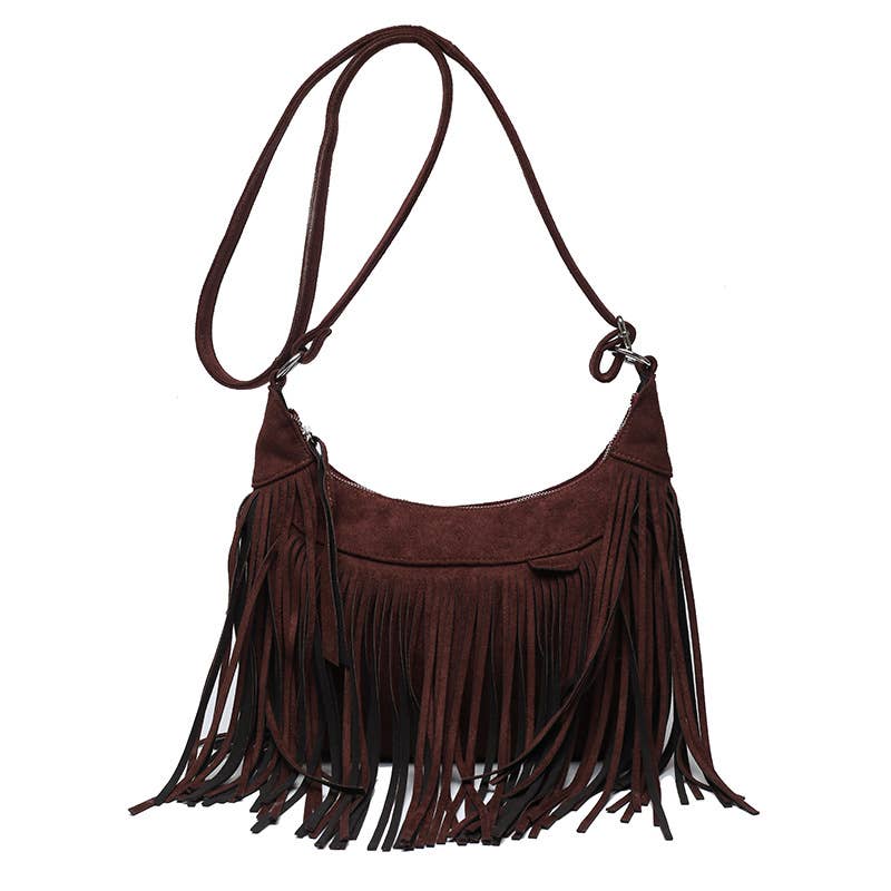 Tassel personalized large-capacity crossbody bag
