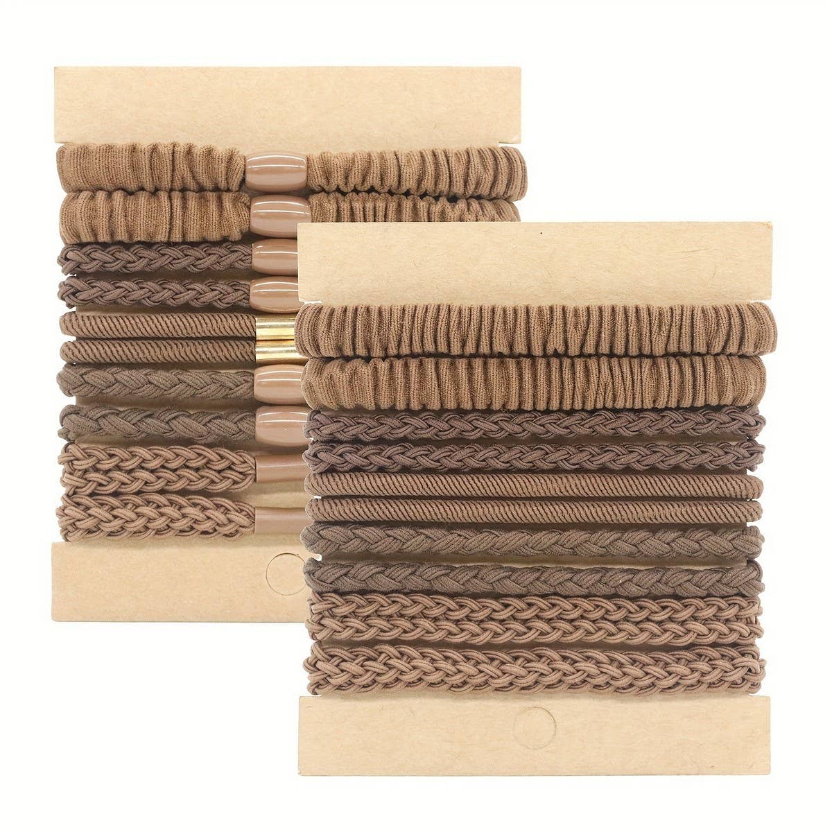 HIGH ELASTIC PONYTAIL CARD SET HAIR RING