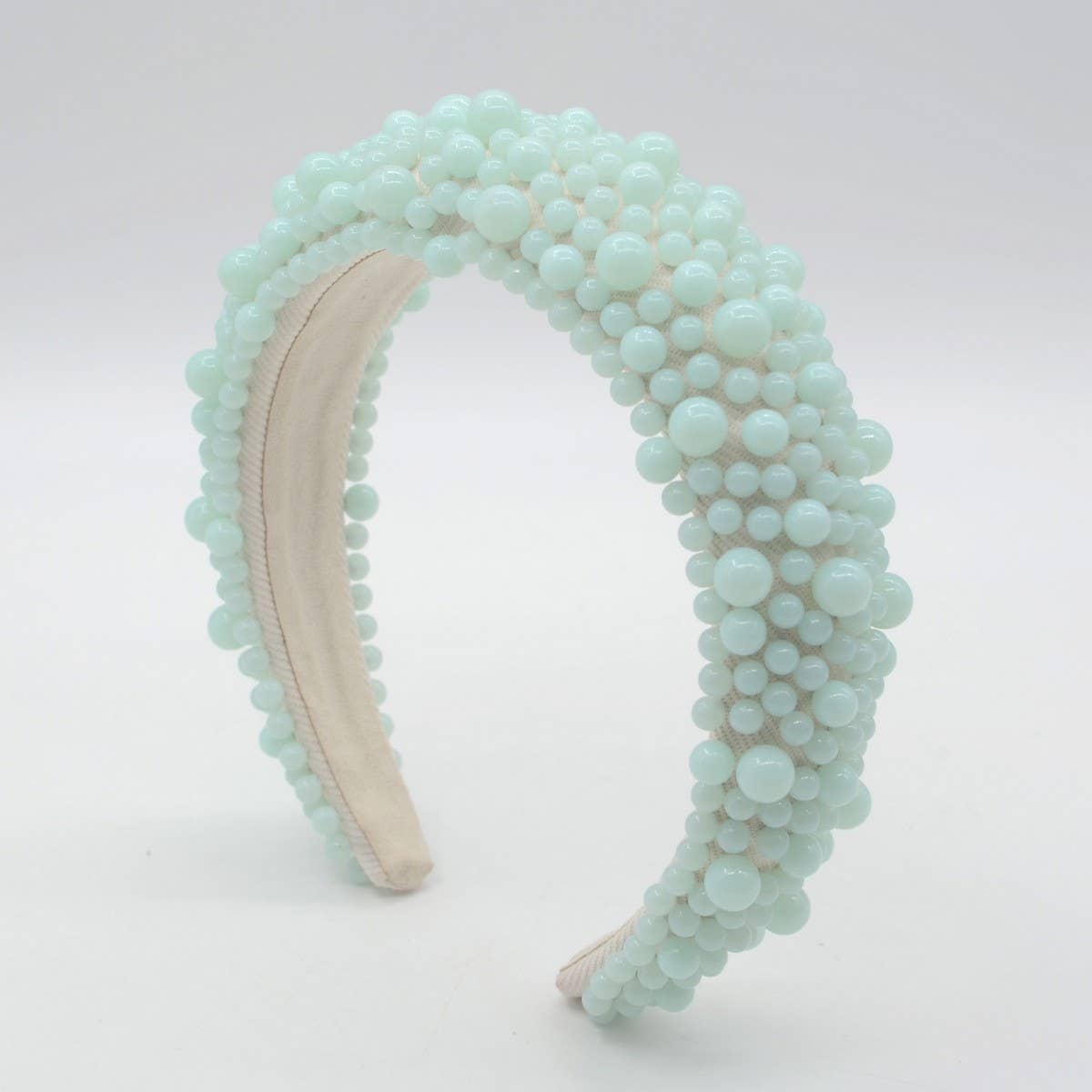 WOMAN FASHION HANDMADE PEARL HAIR HOOP_CWAHA0354
