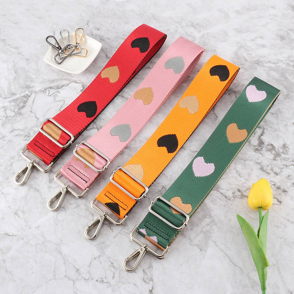 WOMEN SIMPLE HEART-SHAPED ADJUSTABLE BAG STRAP