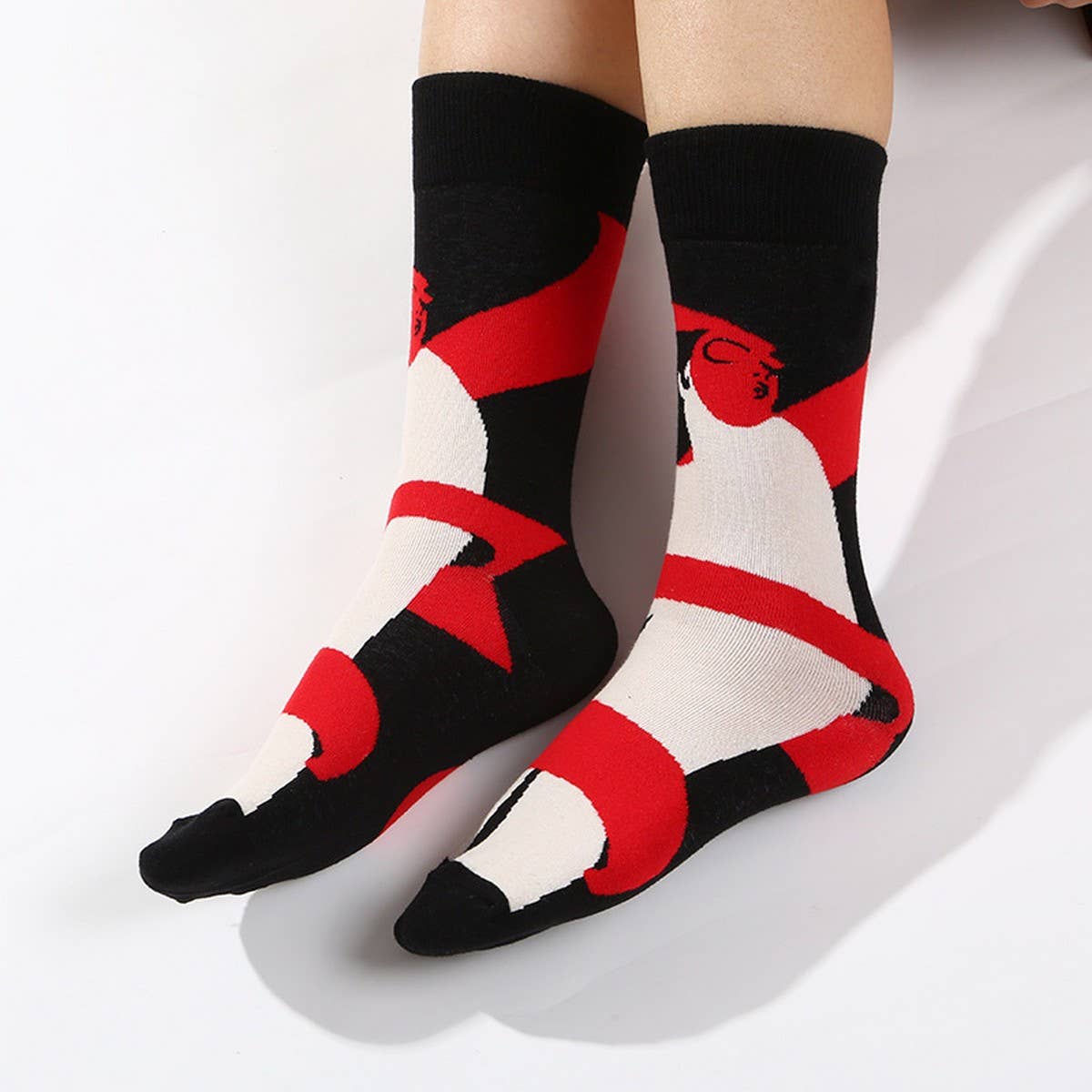 AUTUMN AND WINTER SERIES CASUAL MIDDLE TUBE SOCKS_CWMS1022