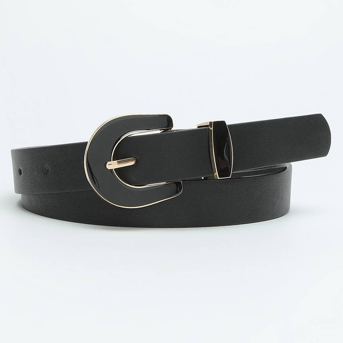 WOMEN NEW FASHION SOLID COLOR PIN BUCKLE BELT_CWABE0360