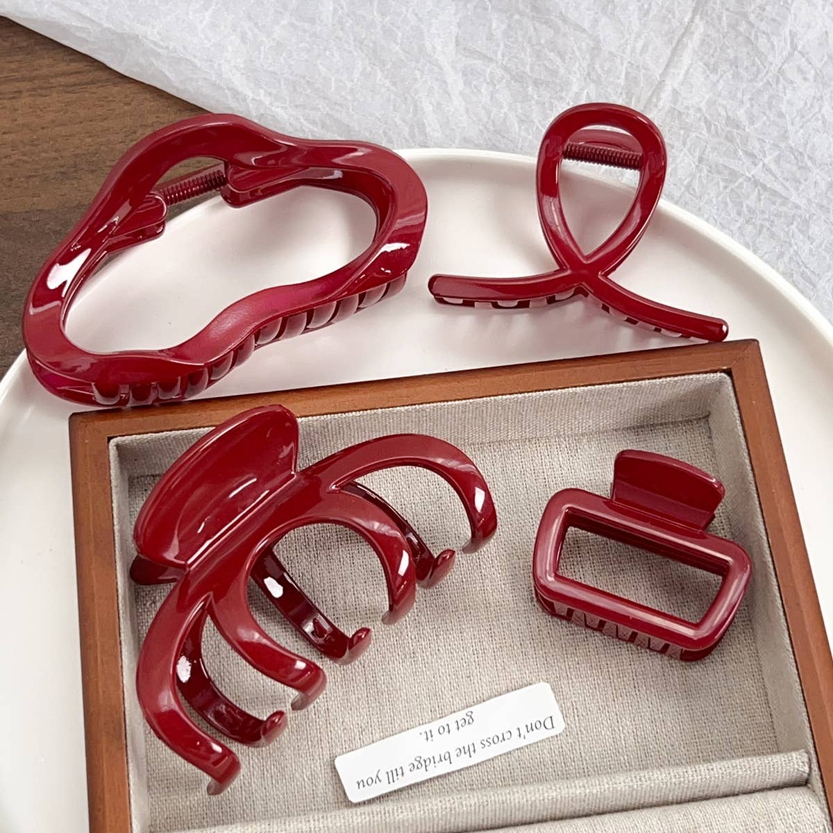 High-end PC large clip solid-color hair clip