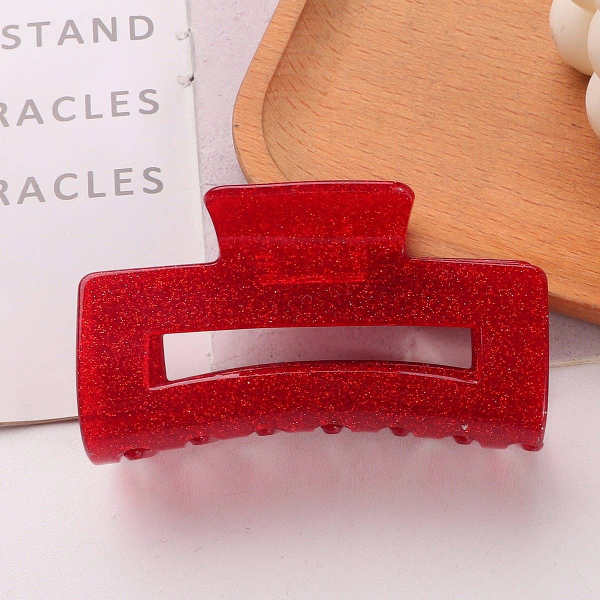 CWAHA1241_4TH OF JULY RECTANGULAR HAIR CLAW CLIP