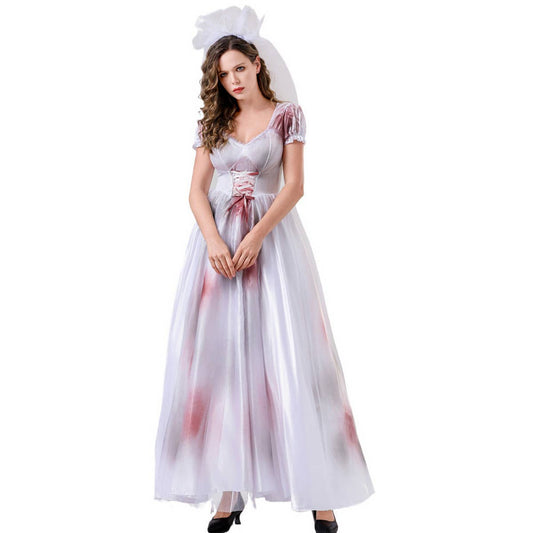 HALLOWEEN BLOODY GHOST BRIDE DRESS COSTUME
