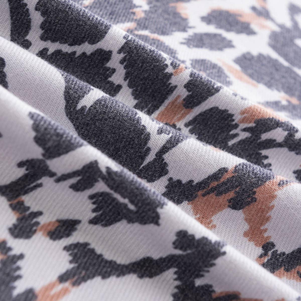 Leopard Print Scarf for Women - Chic Winter Warmth