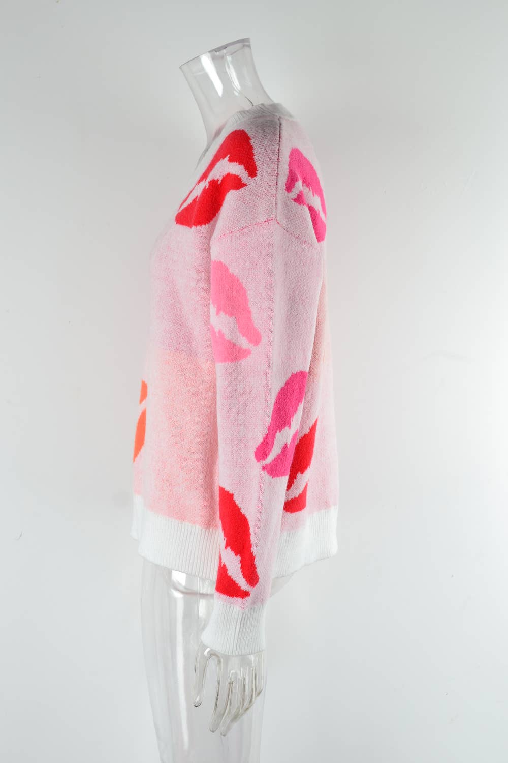 VALENTINE'S DAY SWEATER V-NECK KNIT JUMPER