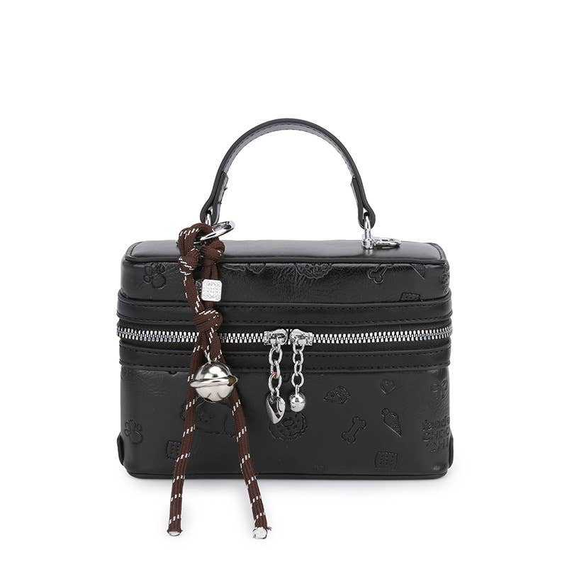 color-blocking versatile single-shoulder box bag