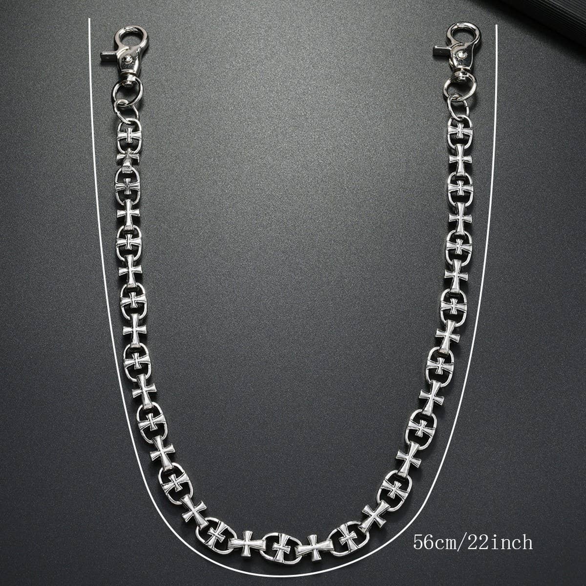 FASHION PERSONALITY CROSS YOUTH JEANS CHAIN_CWMM4875