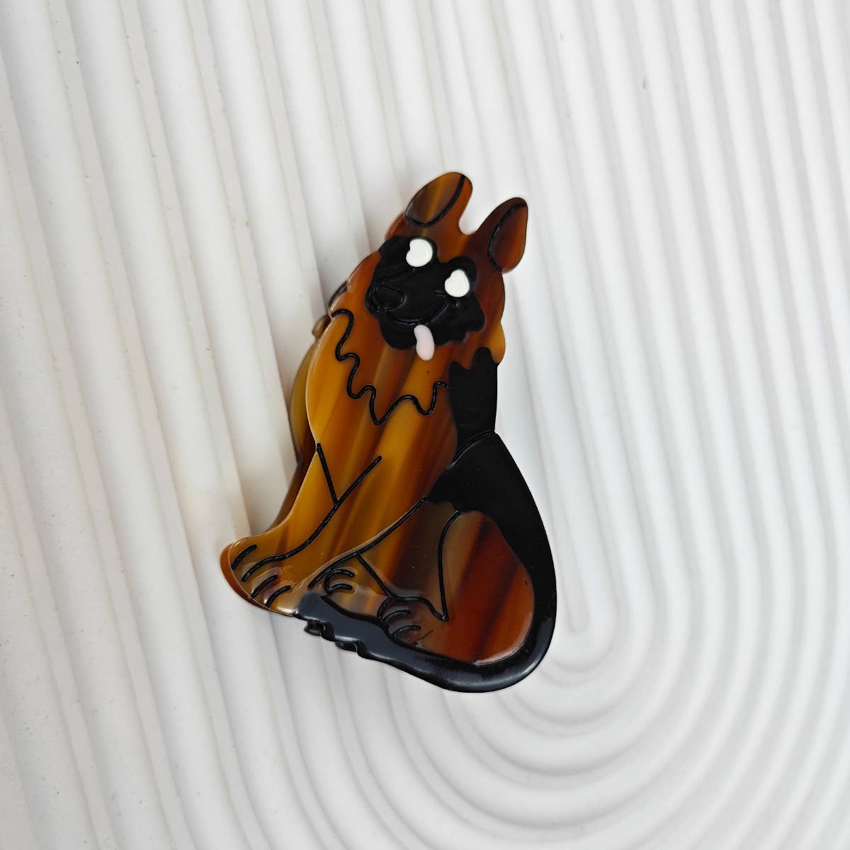 Cartoon Corgi Hair Claw Clip, Acetate Material_CWAHA6433