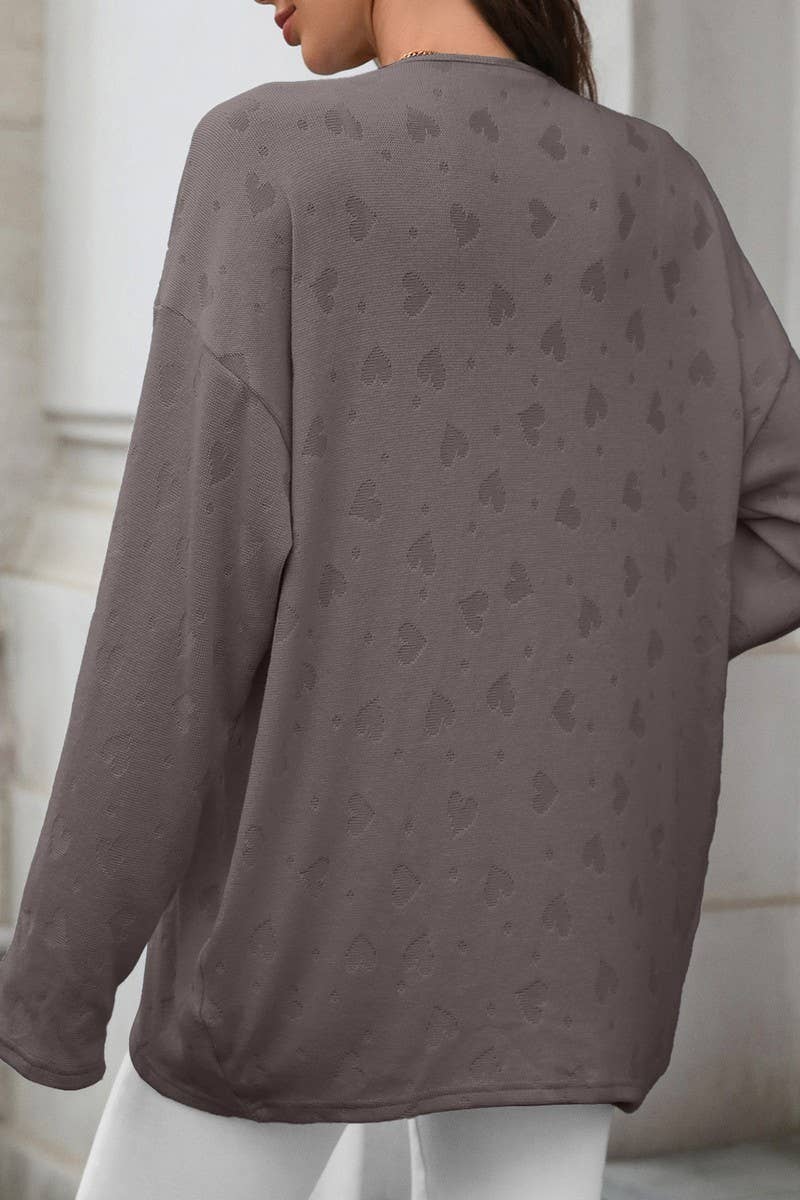 CWOCAL00858_SOLID COLOR CASUAL KNITTED CARDIGAN JACKET