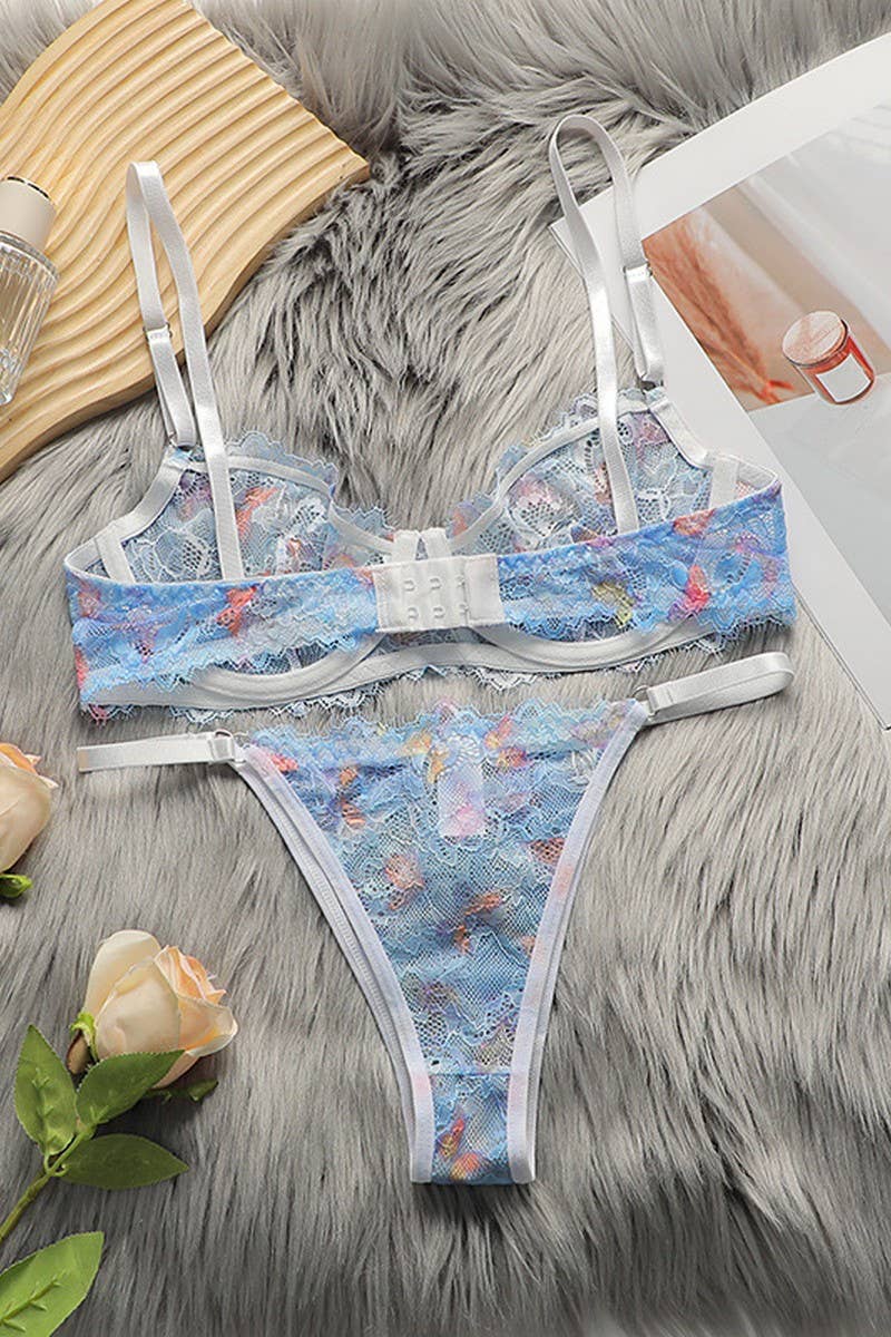 CWMU00287_SEXY PUSH UP BRA SET THIN CUP UNDERWIRE