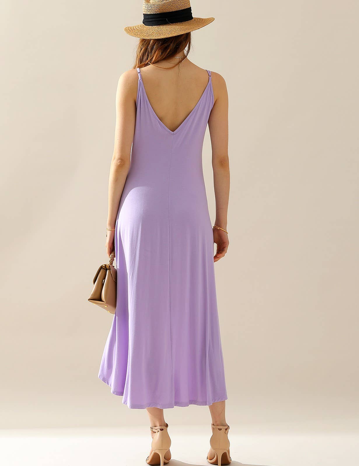 CWDMD822_2 LAYER UNBALANCE HIGH-LOW SKIRT MAXI DRESS