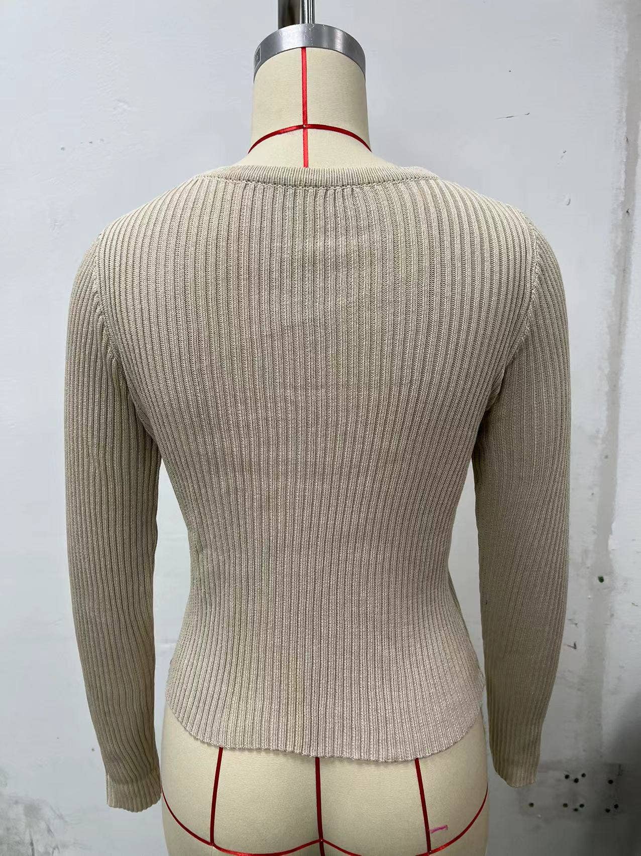 SINGLE-BREASTED CARDIGAN SOLID COLOR KNIT COAT