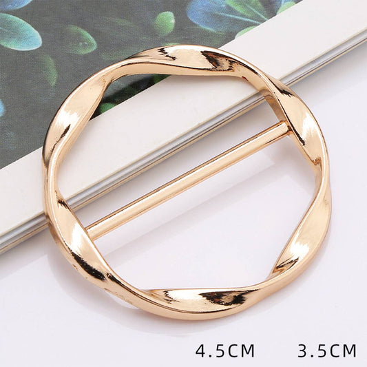 METAL RING SIMPLE SCARF RING WITH NO UPKEEP