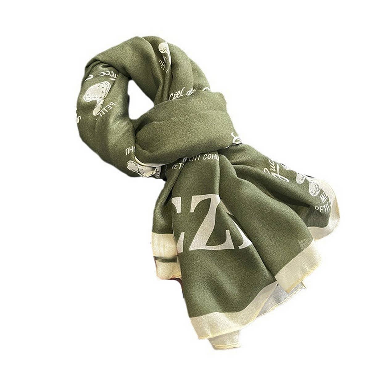 Fashionable Silk Scarf - Fall/Winter Beach Shawl