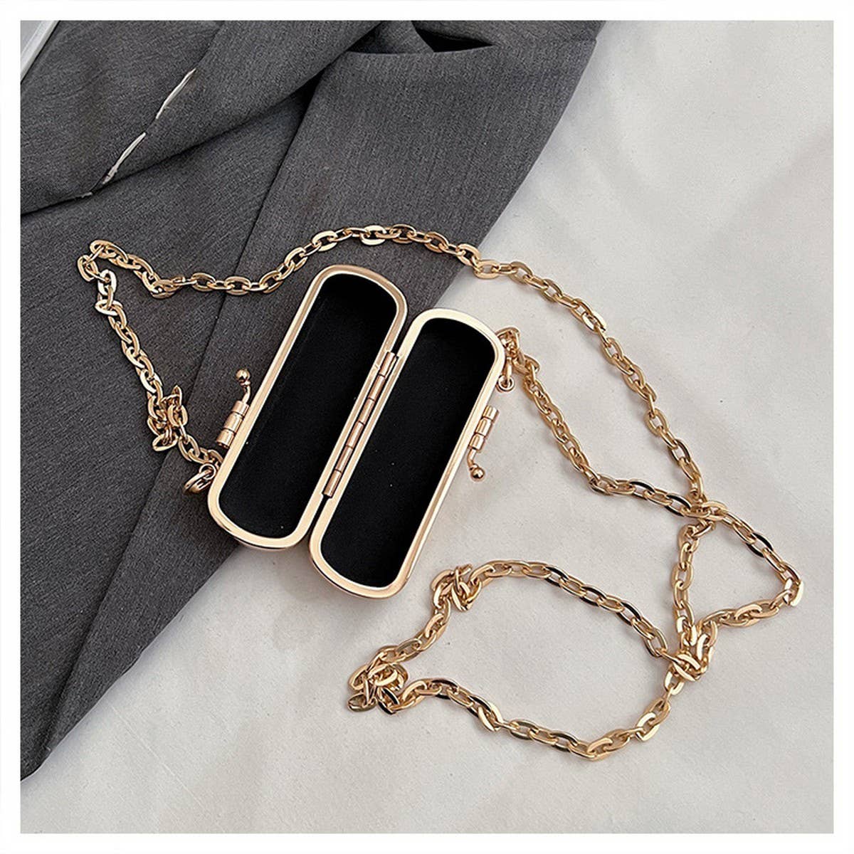 CHAIN CROSSBODY BAG CELEBRITY EVENING CLUTCH BAG_CWAB3256