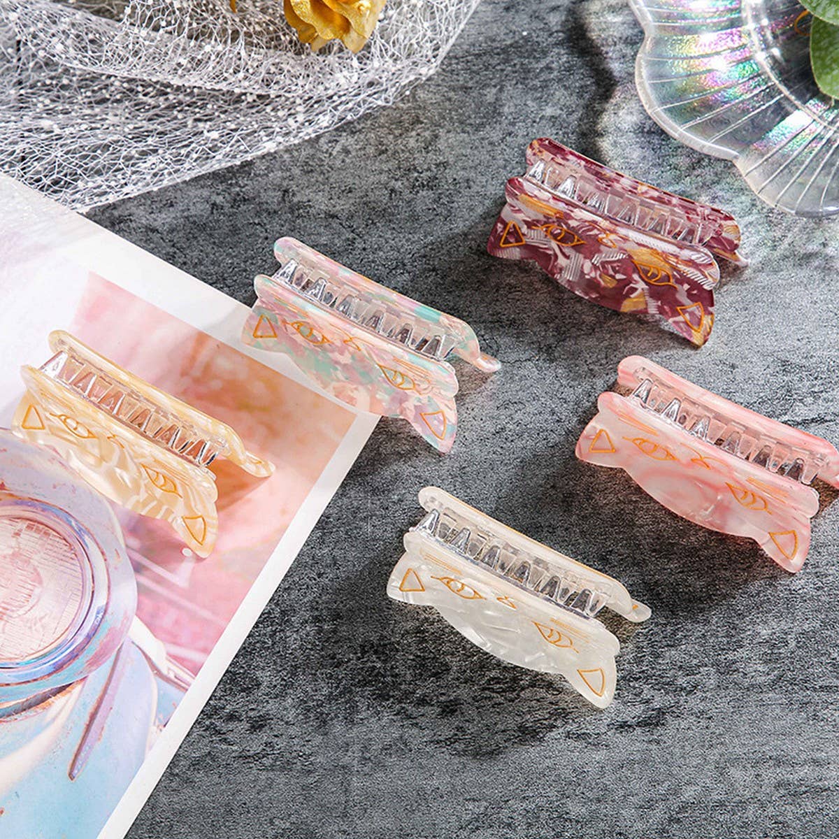 CWAHA1310_CUTE KITTEN SERIES HAIR CLAW CLIP