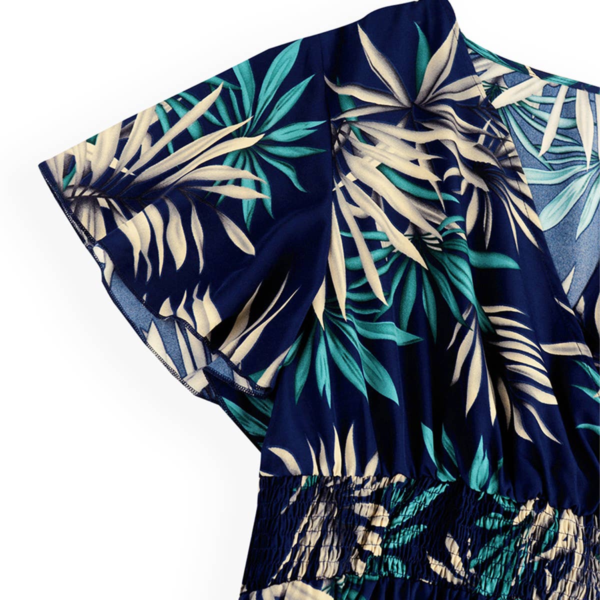 Summer Ruched Waist Dress ??V Neck Slim Fit_CWDMD5959