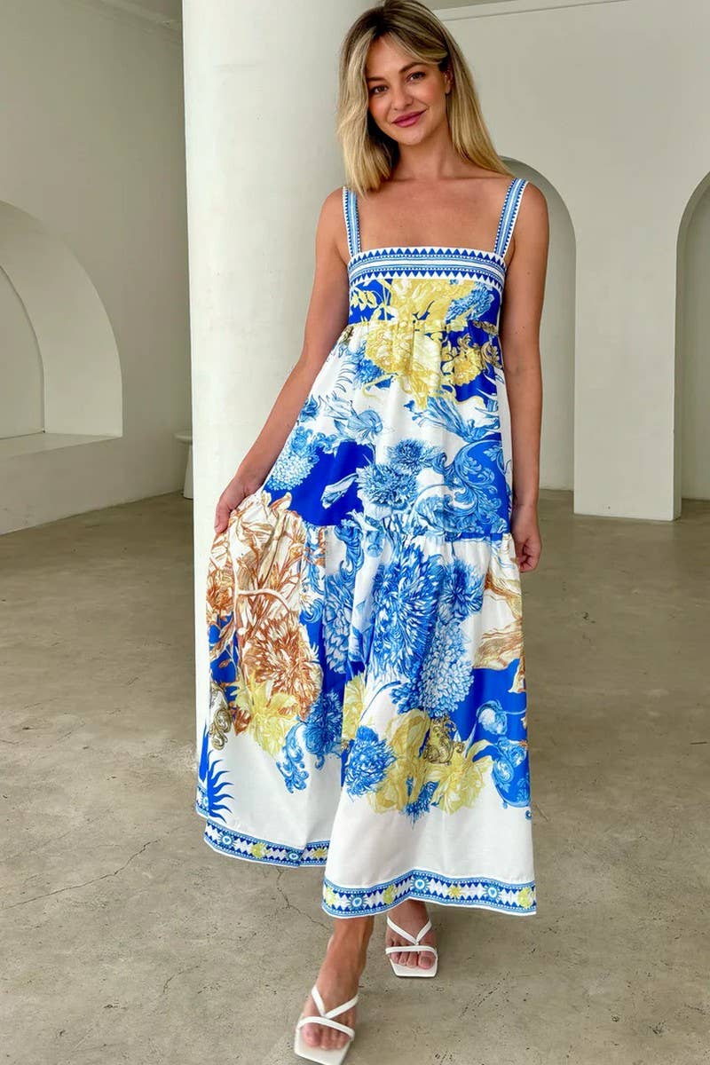 CWDMD5216_SUMMER PRINTED CAMI MAXI DRESS FOR VACATION