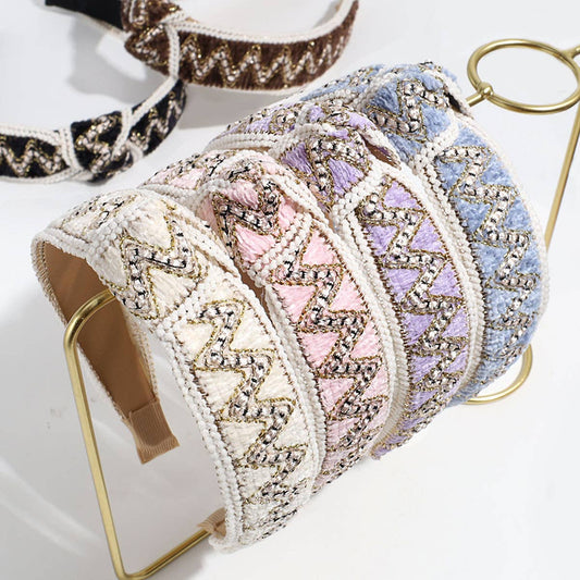 VINTAGE WIDE KNOTTED HEADBAND