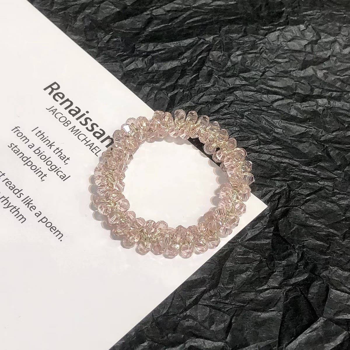 Cute Crystal Vintage Hair Tie Sweet Ponytail Band