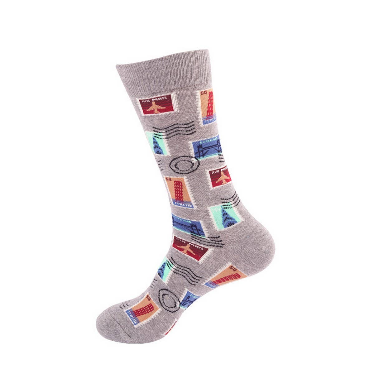 CASUAL PERSONALIZED FOUR SEASONS MID-CALF SOCKS_CWMS1011