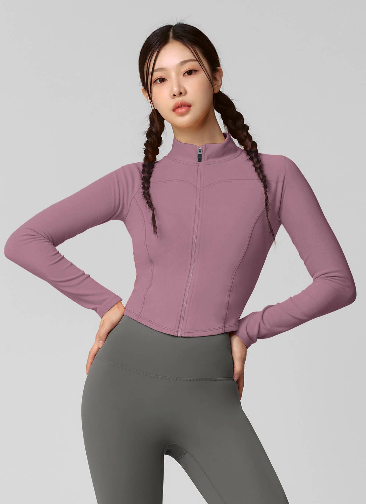 Stand-up collar fitness cycling sports jacket