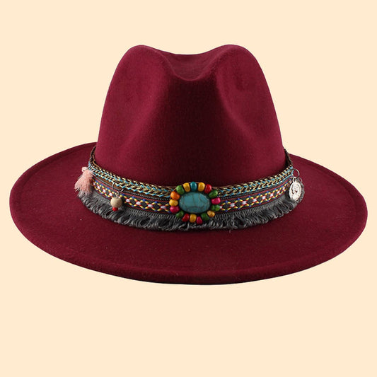 WOMEN RETRO WARM FELT HAT JAZZ HAT_CWAH0753