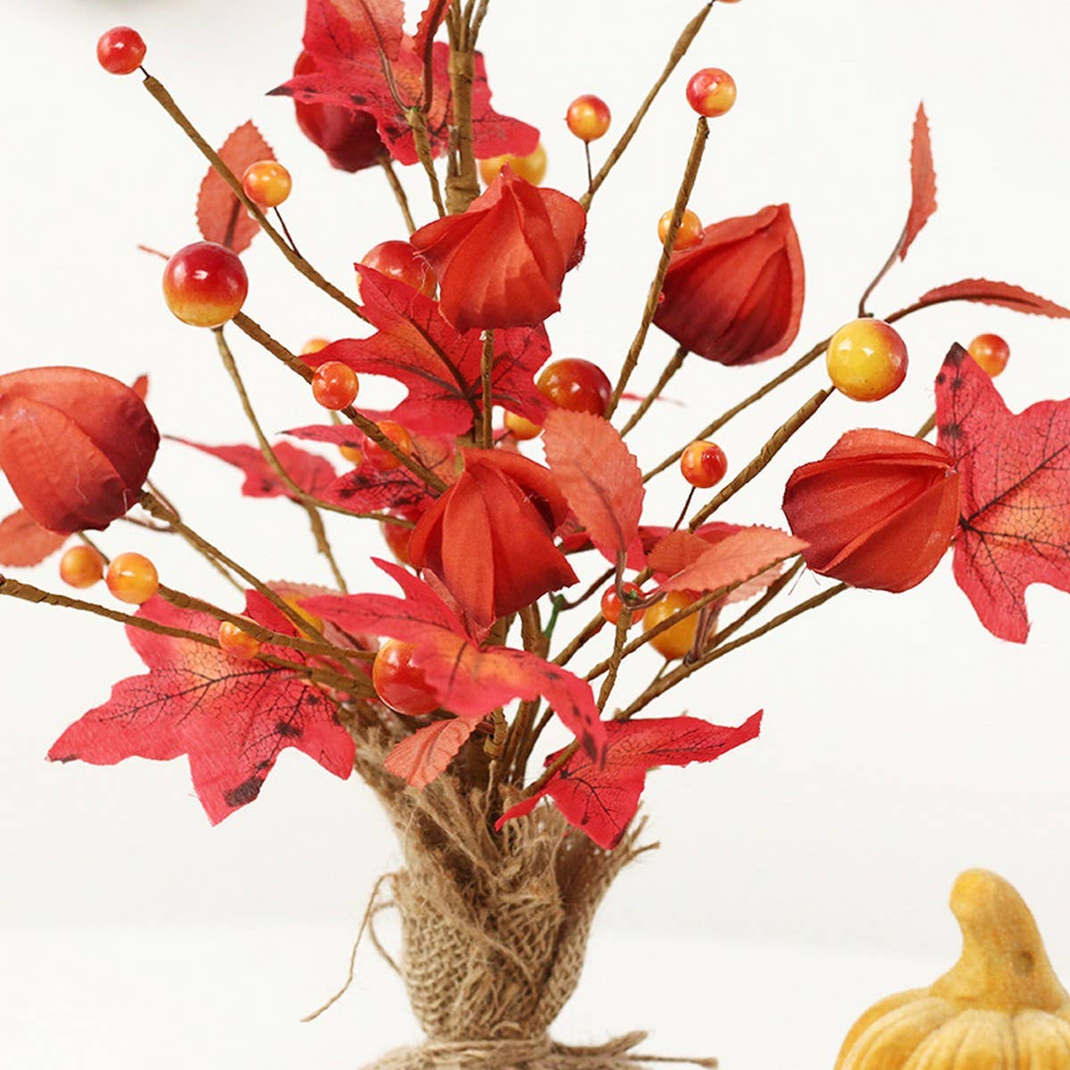 Halloween Party Harvest Maple Leaf & Berry Tree_CWAJE05357