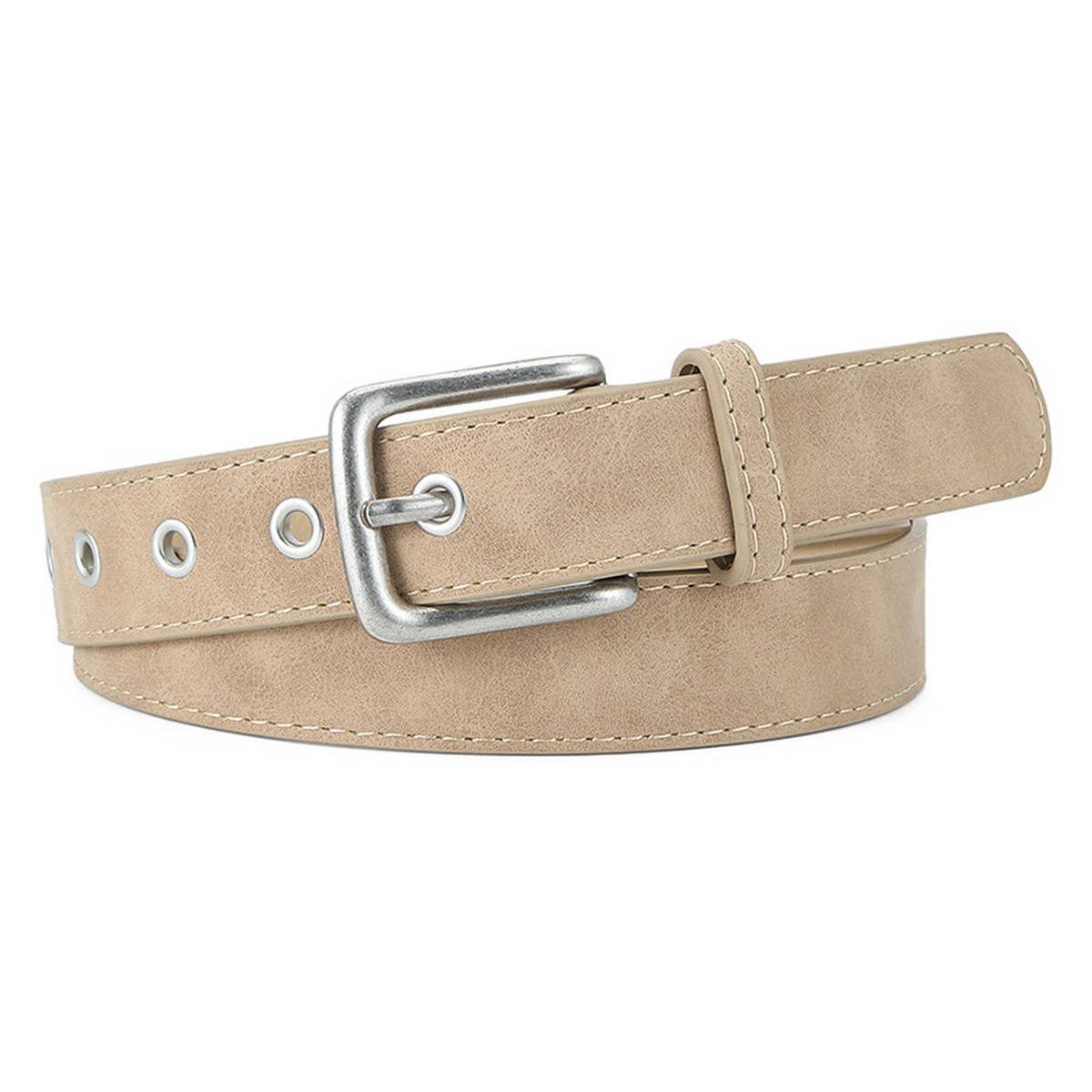 CWABE01258_MATTE PU BUCKLE BELT FOR WOMEN FASHION OUTFITS
