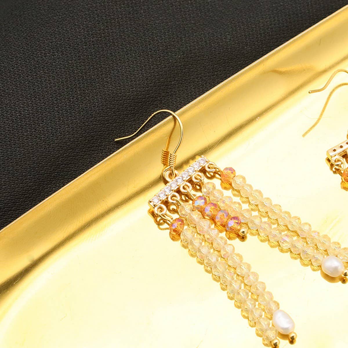 RETRO HIGH-END NATURAL PEARL TASSEL EARRINGS_CWAJE3808