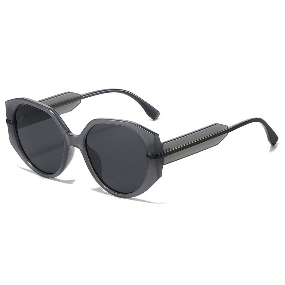 FULL FRAME ROUND FASHION SUNGLASSES